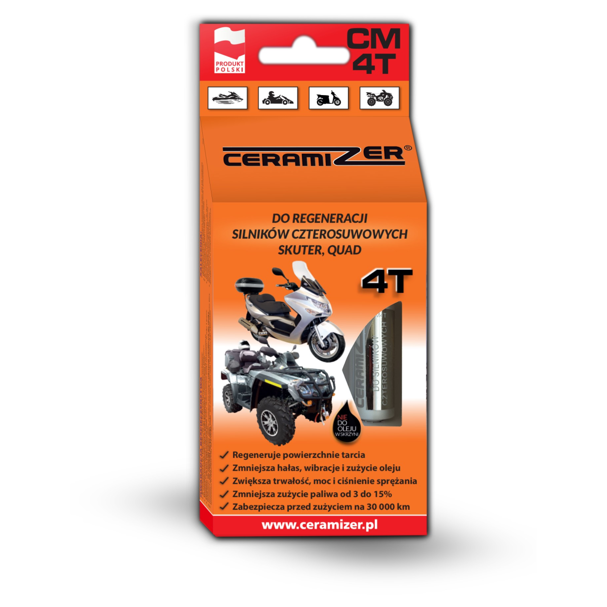 Engine (CM-4T) - Ceramizer for four-stroke engines of scooters and ATVS